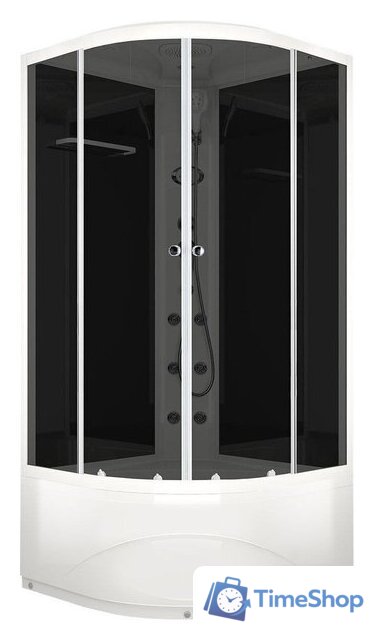 Душевая кабина Domani-Spa Delight 88 High DS01D88HBT10 (черный/тонированное стекло) - Изображение №1 — Интернет-магазин Time-Shop