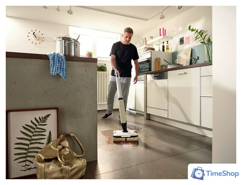 Электрошвабра Karcher FC 7 Cordless Plus Stone 1.055-716.0 - Изображение №3 — Интернет-магазин Time-Shop
