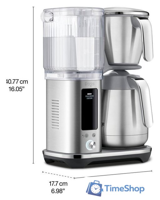 Капельная кофеварка Sage the Luxe Brewer Thermal SDC465BSS - Изображение №4 — Интернет-магазин Time-Shop