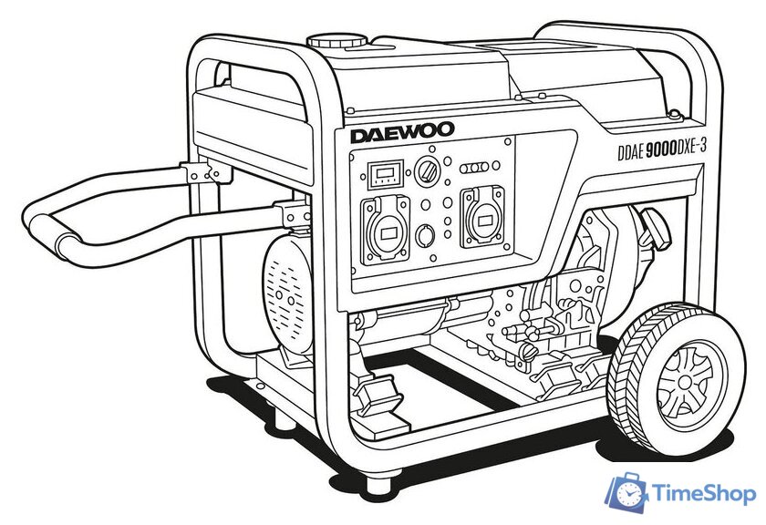 Дизельный генератор Daewoo Power DDAE 9000DXE-3(2024) - Изображение №1 — Интернет-магазин Time-Shop