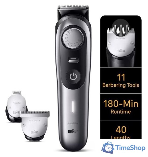 Триммер для бороды и усов Braun Pro Beard Trimmer 9 BT9440 - Изображение №2 — Интернет-магазин Time-Shop