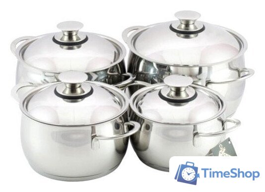 Набор кастрюль Кухар Магнолия Престиж КМ3-024М - Изображение №1 — Интернет-магазин Time-Shop