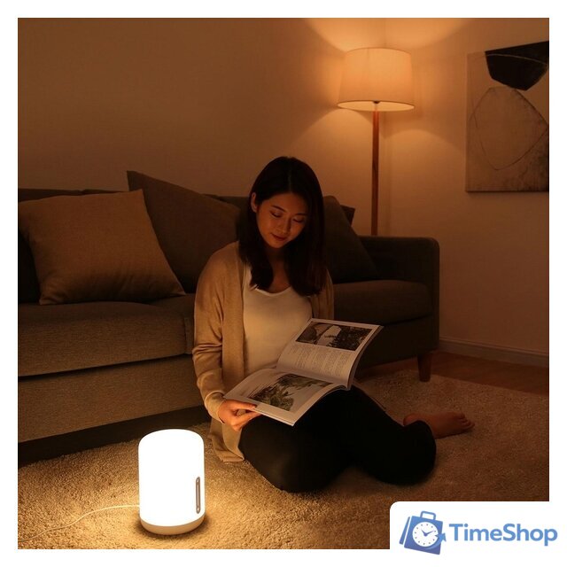 Умная лампа Xiaomi Bedside Lamp 2 MJCTD02YL (белый, международная версия) - Изображение №5 — Интернет-магазин Time-Shop