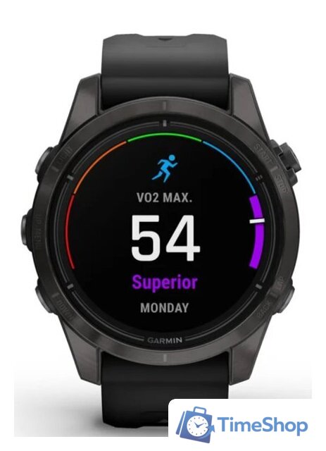 Умные часы Garmin Epix Pro Gen 2 Sapphire 42 мм (карбоново-серый титан/черный) - Изображение №2 — Интернет-магазин Time-Shop