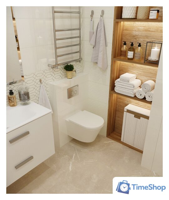 Инсталляция для унитаза Lavinia Boho Relfix 5 в 1 77010035 (хром пластик) - Изображение №4 — Интернет-магазин Time-Shop