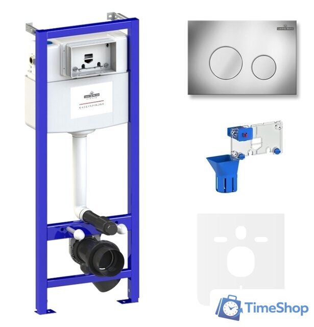 Инсталляция для унитаза Lavinia Boho Relfix 5 в 1 77010035 (хром пластик) - Изображение №1 — Интернет-магазин Time-Shop