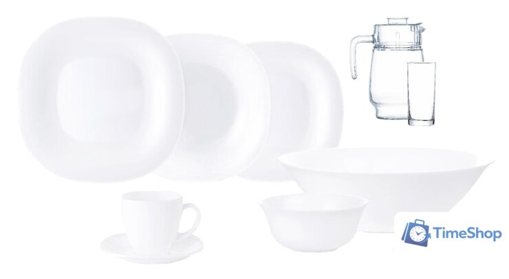 Столовый сервиз Luminarc Carine White N4781 - Изображение №1 — Интернет-магазин Time-Shop