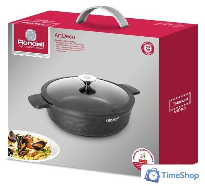 Сотейник Rondell ArtDeco RDA-1255 - Изображение №3 — Интернет-магазин Time-Shop