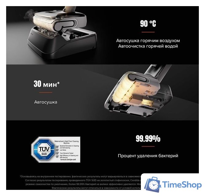 Вертикальный моющий пылесос Roborock Wet and Dry Vacuum Cleaner F25 RT WD5M7B012-02 (с русской озвучкой) - Изображение №19 — Интернет-магазин Time-Shop