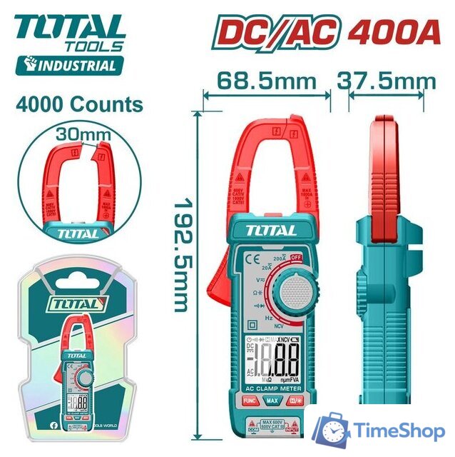 Токовые клещи Total TMT762002 - Изображение №1 — Интернет-магазин Time-Shop
