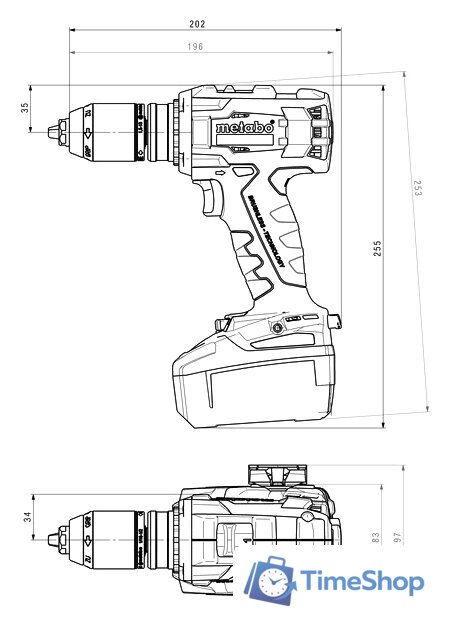 Дрель-шуруповерт Metabo BS 18 LTX BL I - Изображение №2 — Интернет-магазин Time-Shop