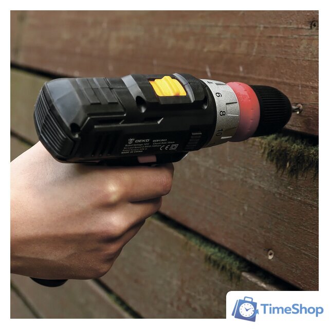 Ударная дрель-шуруповерт Deko GCD12DU3 SET4 063-4038 (с 2-мя АКБ, кейс, набор оснастки) - Изображение №9 — Интернет-магазин Time-Shop