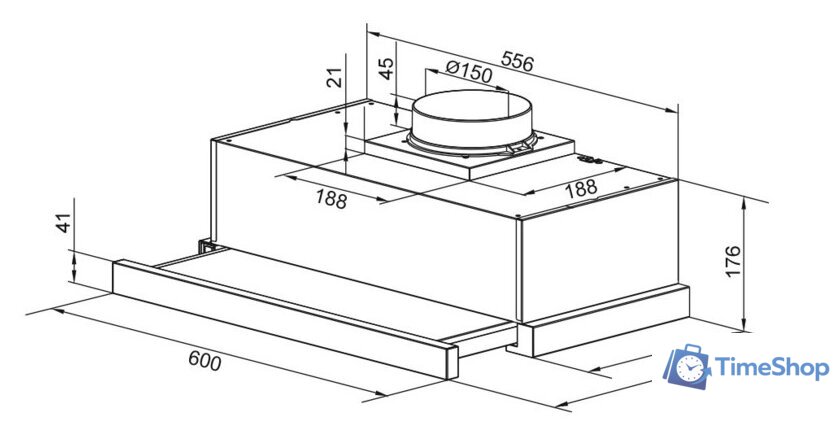 Кухонная вытяжка Zigmund & Shtain K 017.6 W - Изображение №2 — Интернет-магазин Time-Shop