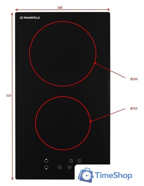 Варочная панель MAUNFELD EVCE.292-BK - Изображение №9 — Интернет-магазин Time-Shop