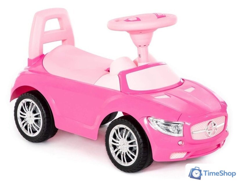 Каталка Полесье SuperCar №1 84477 (розовый) - Изображение №2 — Интернет-магазин Time-Shop