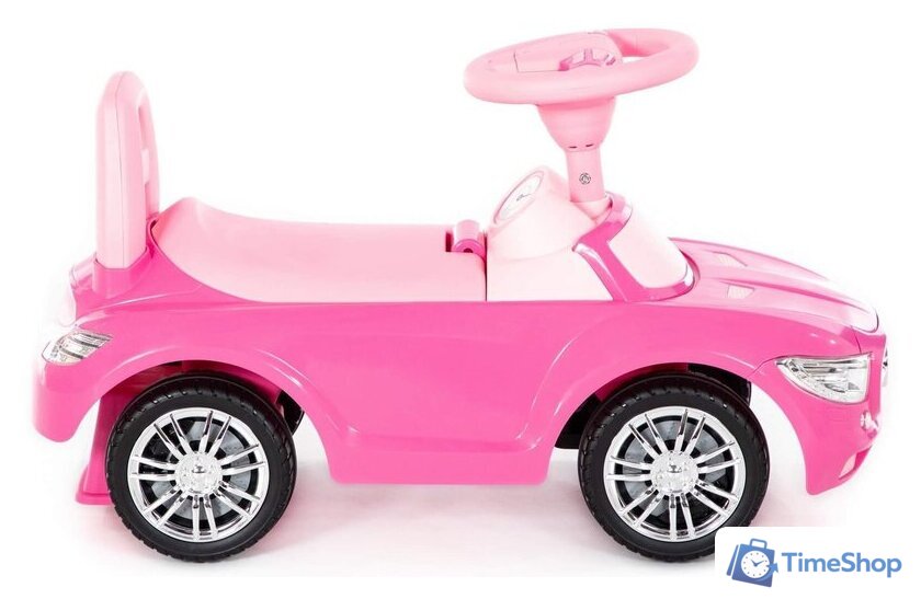 Каталка Полесье SuperCar №1 84477 (розовый) - Изображение №3 — Интернет-магазин Time-Shop
