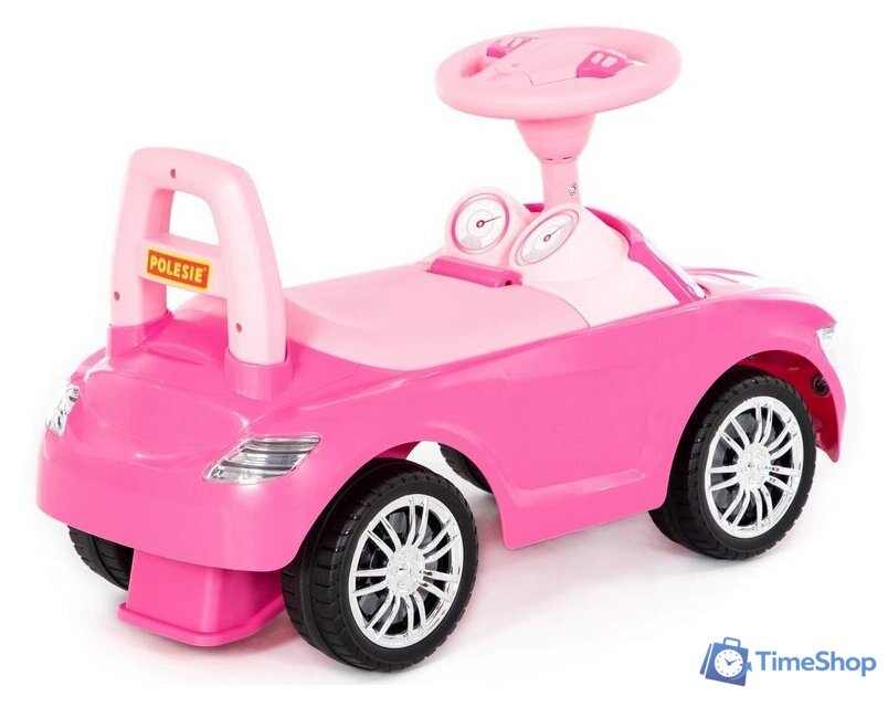 Каталка Полесье SuperCar №1 84477 (розовый) - Изображение №4 — Интернет-магазин Time-Shop