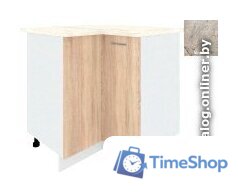 Шкаф напольный Кортекс-мебель Корнелия Лира НШУ угловой (дуб сонома/марсель) - Изображение №1 — Интернет-магазин Time-Shop