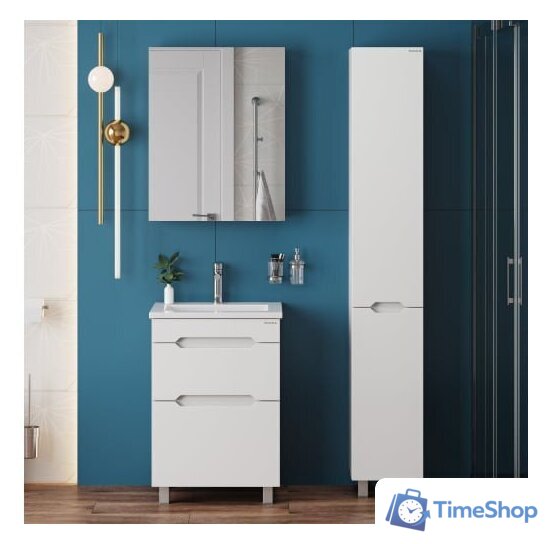  Onika Шкаф-пенал Айленд 30 403081 (белый) - Изображение №4 — Интернет-магазин Time-Shop