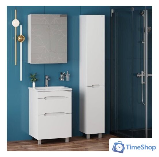  Onika Шкаф-пенал Айленд 30 403081 (белый) - Изображение №5 — Интернет-магазин Time-Shop