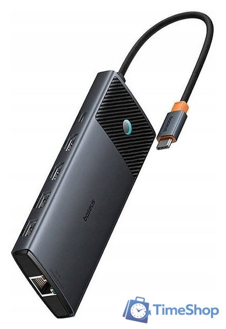 Док-станция Baseus Metal Gleam Series II 10-in1 USB Hub B00061800123-00 - Изображение №4 — Интернет-магазин Time-Shop