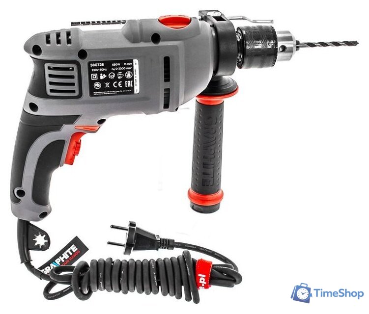 Ударная дрель GRAPHITE 58G726 - Изображение №6 — Интернет-магазин Time-Shop