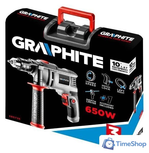 Ударная дрель GRAPHITE 58G726 - Изображение №9 — Интернет-магазин Time-Shop