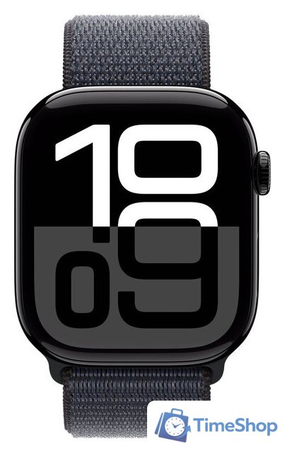 Умные часы Apple Watch Series 10 46 мм (алюминиевый корпус, черный/темно-серый, нейлоновый ремешок) - Изображение №2 — Интернет-магазин Time-Shop
