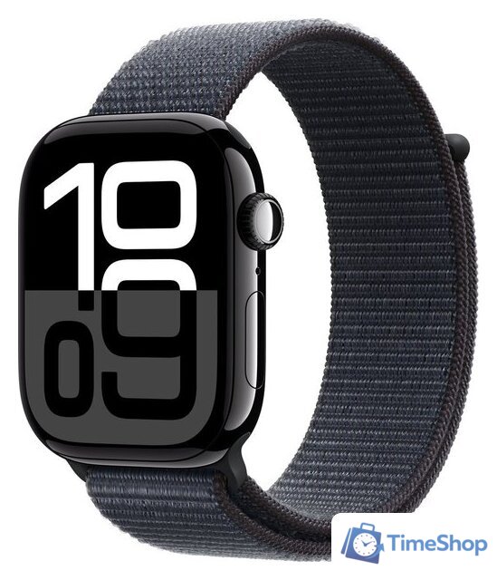 Умные часы Apple Watch Series 10 46 мм (алюминиевый корпус, черный/темно-серый, нейлоновый ремешок) - Изображение №1 — Интернет-магазин Time-Shop