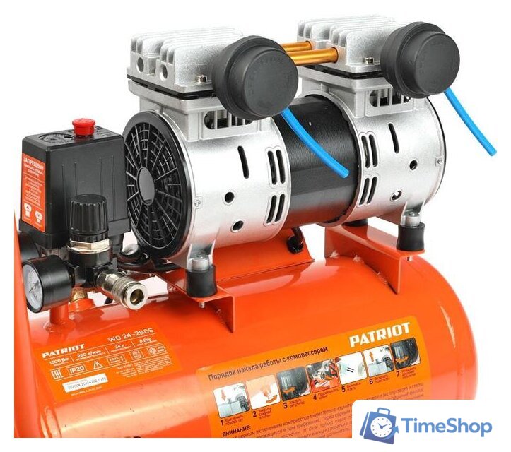 Компрессор Patriot WO 24-260S - Изображение №7 — Интернет-магазин Time-Shop