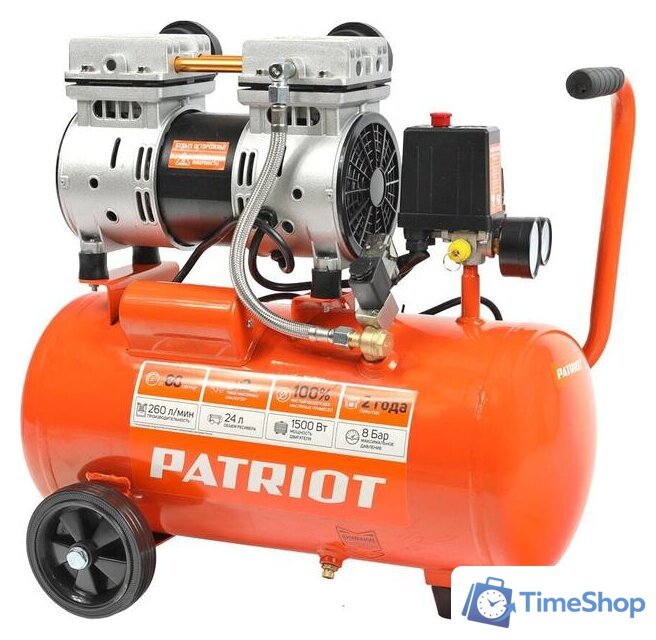 Компрессор Patriot WO 24-260S - Изображение №1 — Интернет-магазин Time-Shop