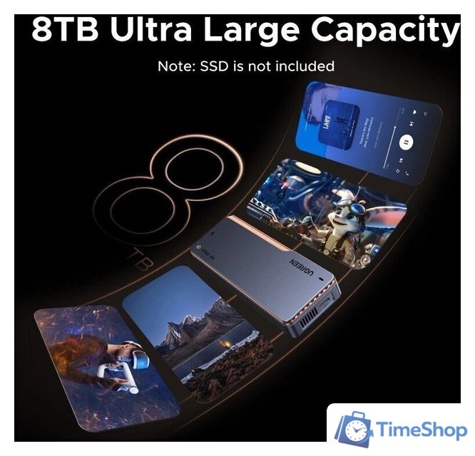 Бокс для накопителей M.2 Ugreen D703 65727 - Изображение №6 — Интернет-магазин Time-Shop