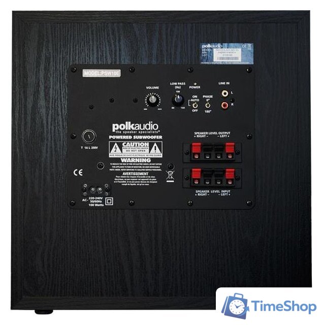 Проводной сабвуфер Polk Audio PSW 10E - Изображение №4 — Интернет-магазин Time-Shop