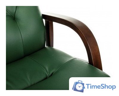 Офисное кресло Бюрократ T-9928WALNUT-CF/GN (зеленый) - Изображение №5 — Интернет-магазин Time-Shop