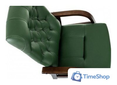 Офисное кресло Бюрократ T-9928WALNUT-CF/GN (зеленый) - Изображение №2 — Интернет-магазин Time-Shop