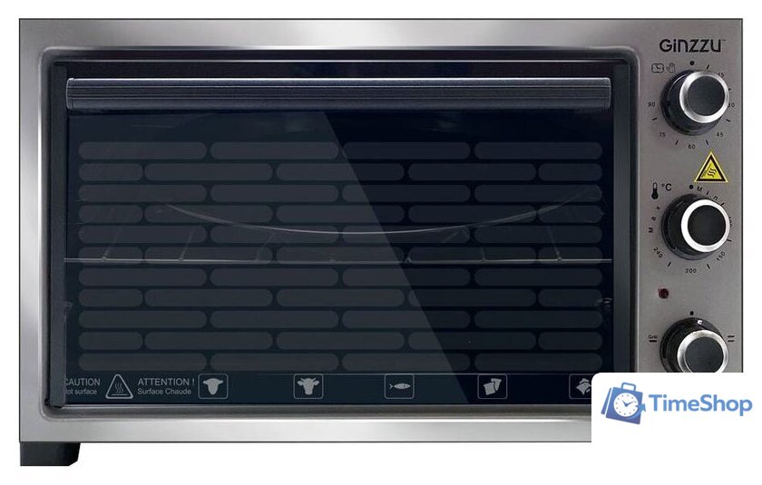 Мини-печь Ginzzu HOT-132 gray - Изображение №1 — Интернет-магазин Time-Shop