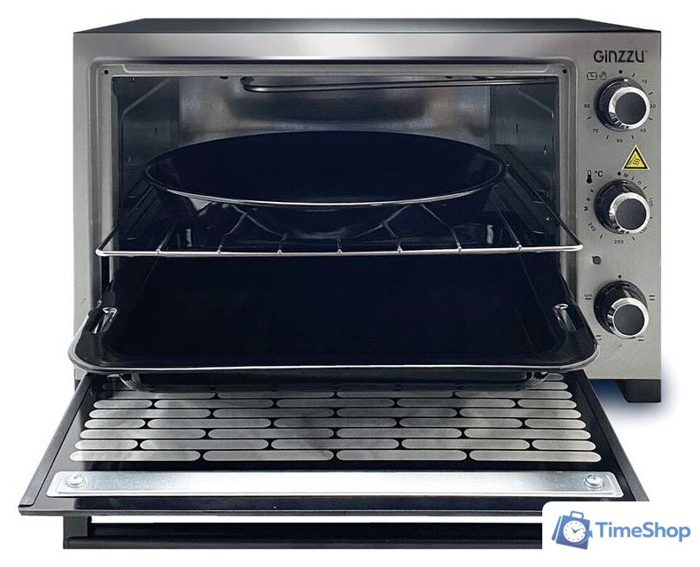 Мини-печь Ginzzu HOT-132 gray - Изображение №4 — Интернет-магазин Time-Shop