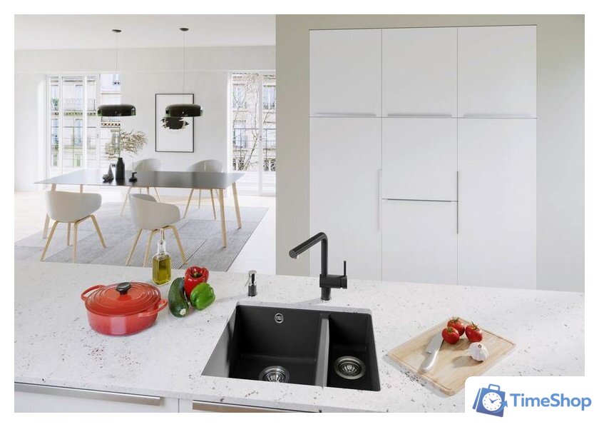 Кухонная мойка Blanco Rotan 340/160-U 526096 (черный) - Изображение №7 — Интернет-магазин Time-Shop