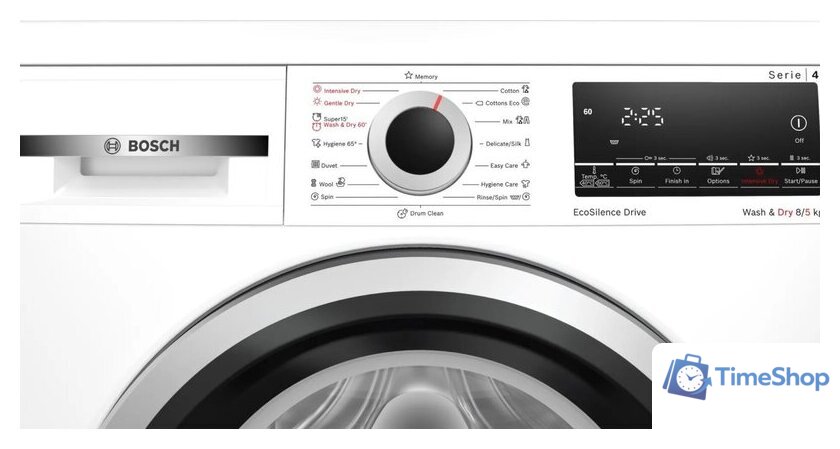 Стирально-сушильная машина Bosch Serie 4 WDS28460ME - Изображение №5 — Интернет-магазин Time-Shop