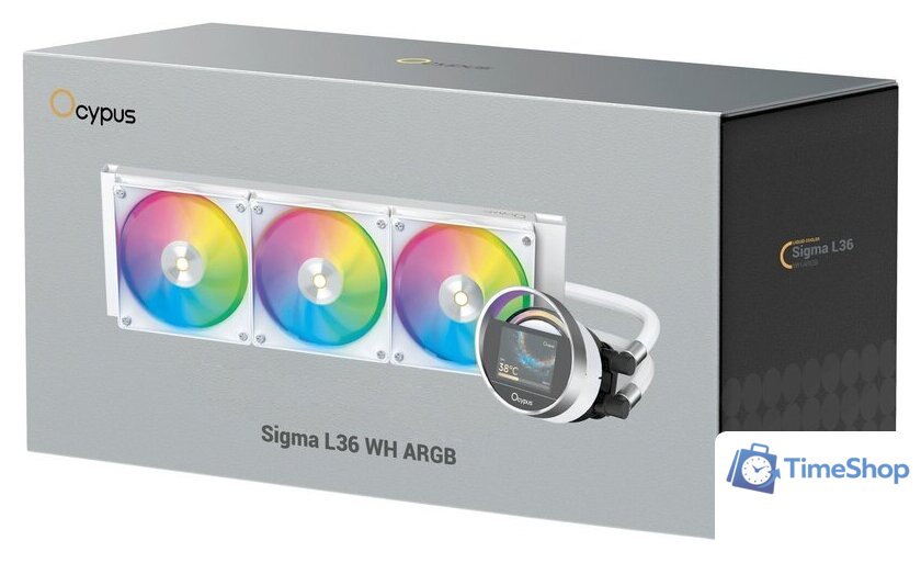 Система жидкостного охлаждения для процессора Ocypus Sigma L36 WH ARGB Sigma-L36-WH3AAWWN00X-GL - Изображение №8 — Интернет-магазин Time-Shop