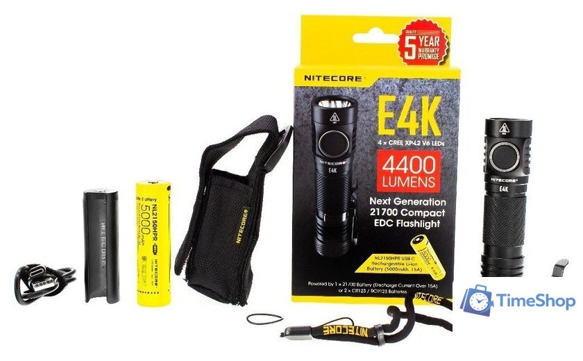 Фонарь Nitecore E4K - Изображение №6 — Интернет-магазин Time-Shop