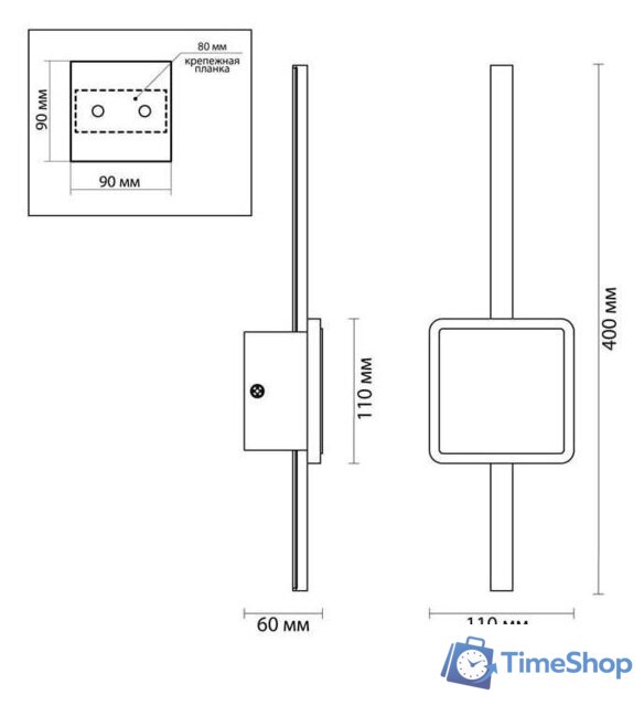 Бра Odeon Light Stilo 4257/12WL - Изображение №4 — Интернет-магазин Time-Shop