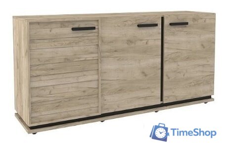 Тумба Глазов Oslo 5 (дуб серый craft/черный) - Изображение №1 — Интернет-магазин Time-Shop