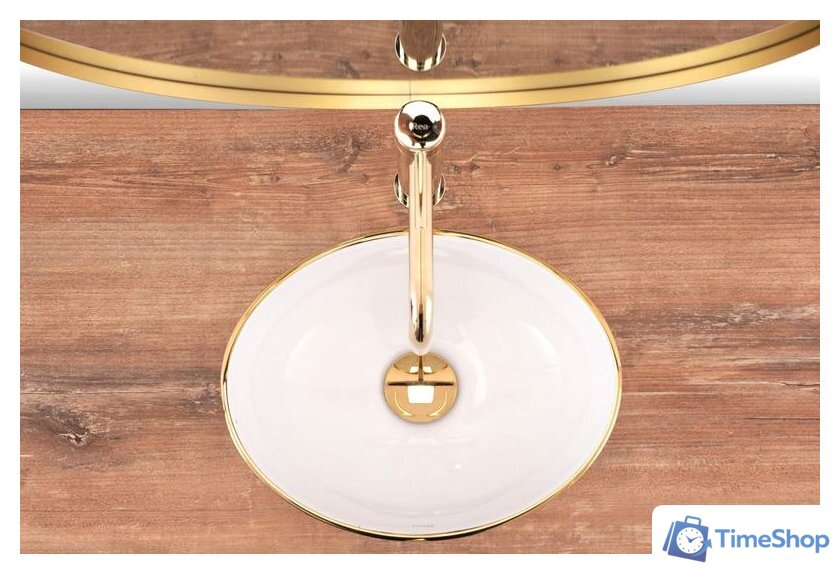 Умывальник Rea Sofia mini (белый/золотистый) - Изображение №4 — Интернет-магазин Time-Shop