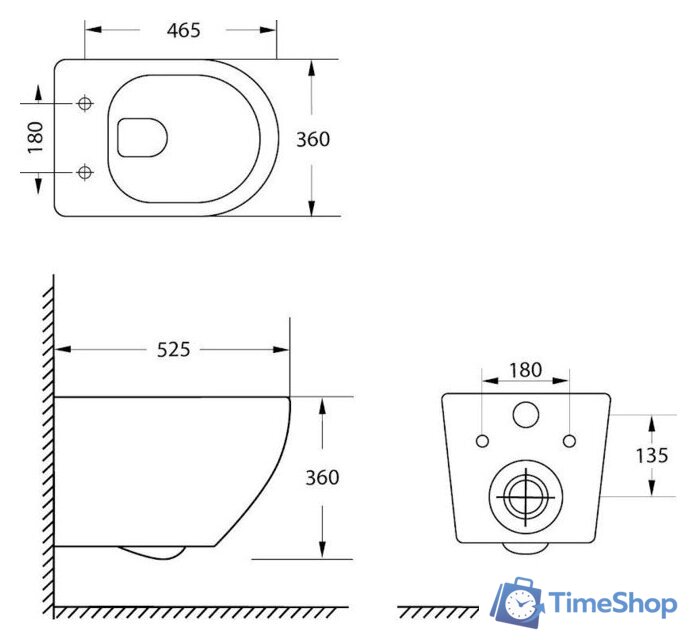 Унитаз подвесной Lauter Vortex 2110830VP - Изображение №20 — Интернет-магазин Time-Shop
