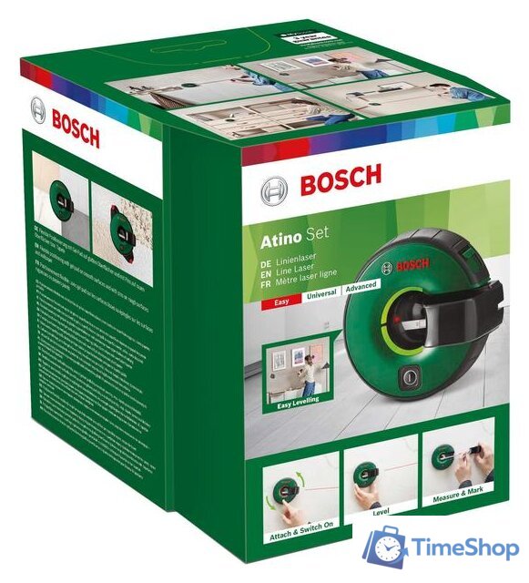 Лазерный нивелир Bosch Atino Set 0603663A01 (6 гелевых вкладышей) - Изображение №3 — Интернет-магазин Time-Shop