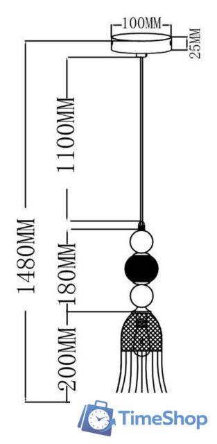 Подвесная люстра Moderli Glassy V10908-P - Изображение №6 — Интернет-магазин Time-Shop