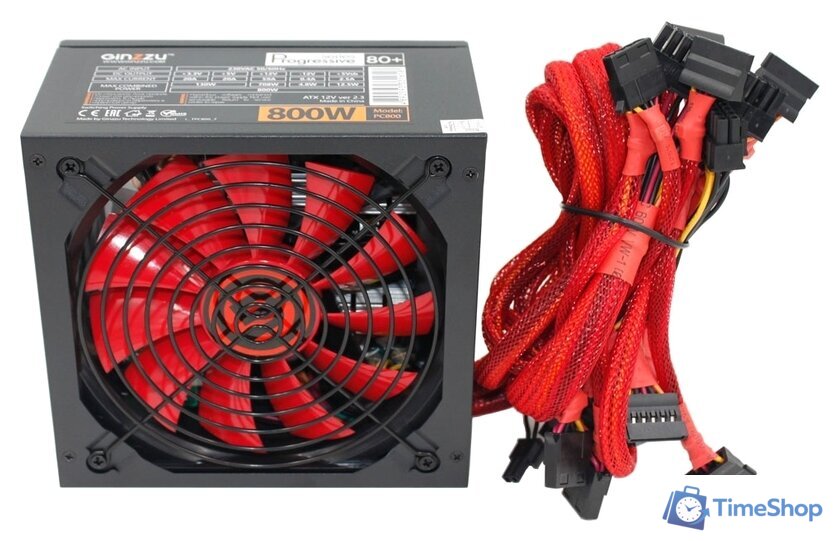 Блок питания Ginzzu PC800 - Изображение №4 — Интернет-магазин Time-Shop