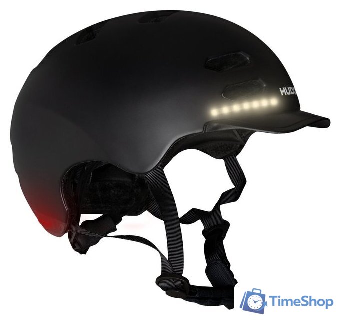 Cпортивный шлем Hudora Skaterhelm LED 84175 (р. 55-58, черный) - Изображение №1 — Интернет-магазин Time-Shop