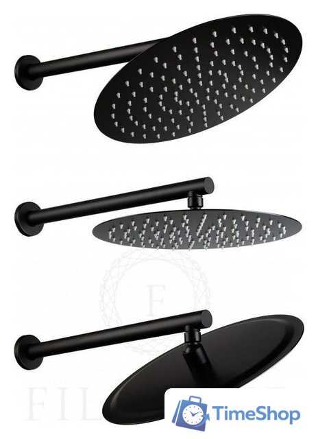 Душевая система  Filarete Roun FL1026 (черный матовый) - Изображение №11 — Интернет-магазин Time-Shop
